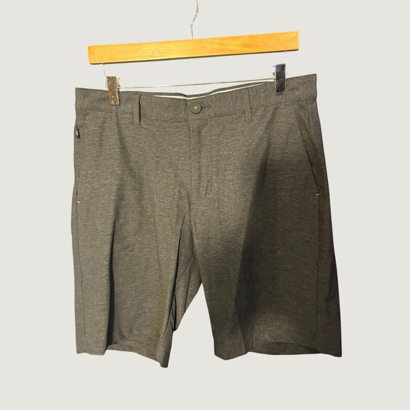 Tommy Bahama Other - Tommy Bahama Boracay Gray Micro Stripe Flat Front Chino Shorts Mens